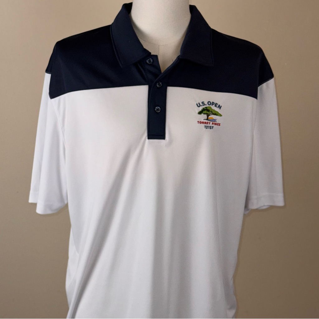Clique Golf Polo Mens Xl Us Open 121st Us Open Torrey Pines Golf Shirt